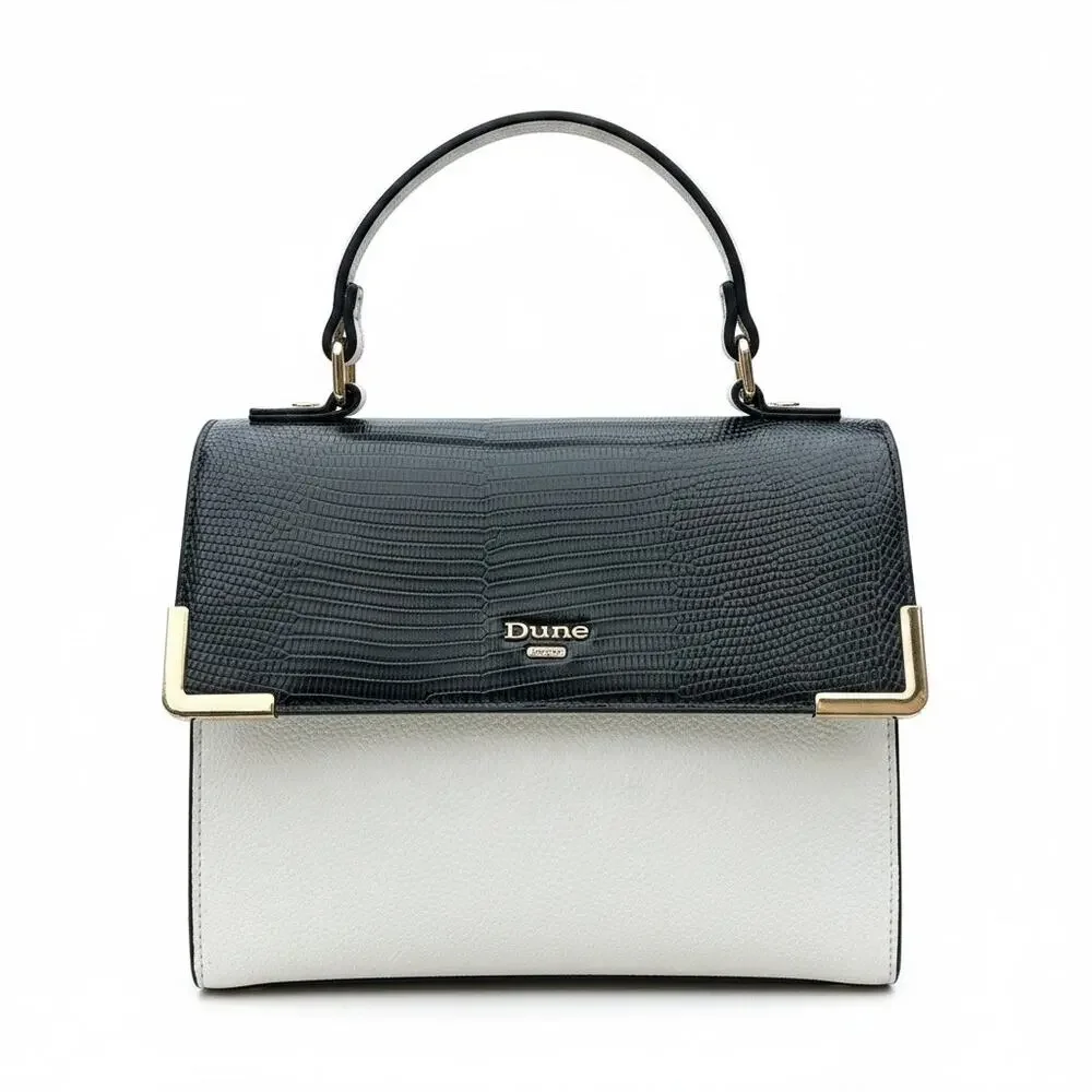 Dune London structured colorblock top-handle bag & Small matching coin purse